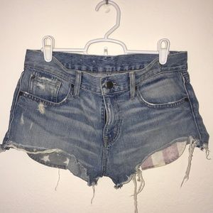 Ralph Lauren American flag pocket denim shorts